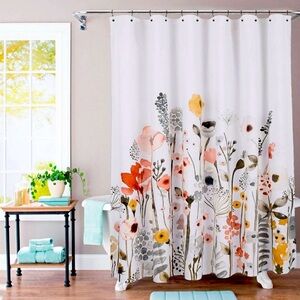 Floral Wave Shower Curtain